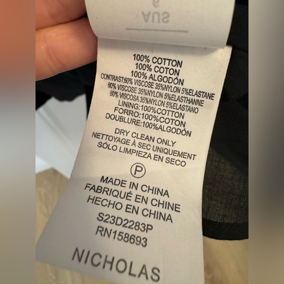 Nicholas coton poplin midi dress size US 2 - Picture 8 of 8